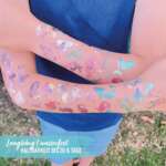 Glittertatskat merenneidot - 6 arkkia, 100 lasten tatuointia - Papierdrachen - Image 2