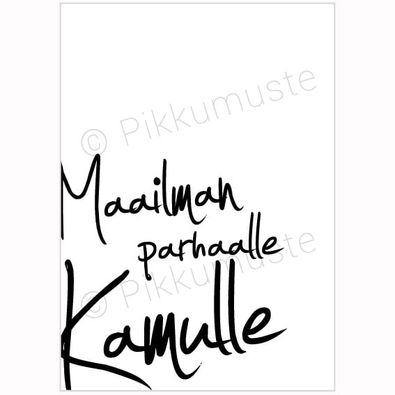 Maailman parhaalle kamulle -postikortti