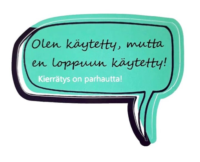 Kierrätys on parhautta! - tarra