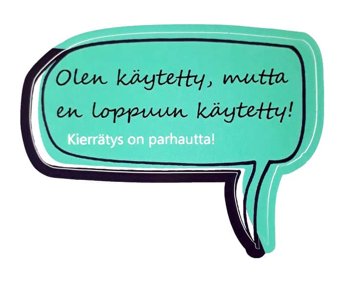 Kierrätys on parhautta! - tarra
