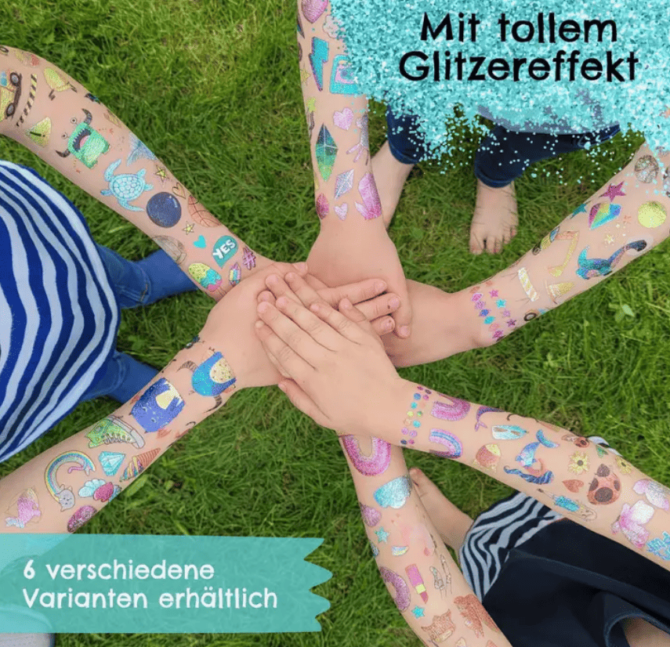 Haavat ja hämähäkit - 6 arkkia, 100 lasten tatuointia - Papierdrachen - Image 5