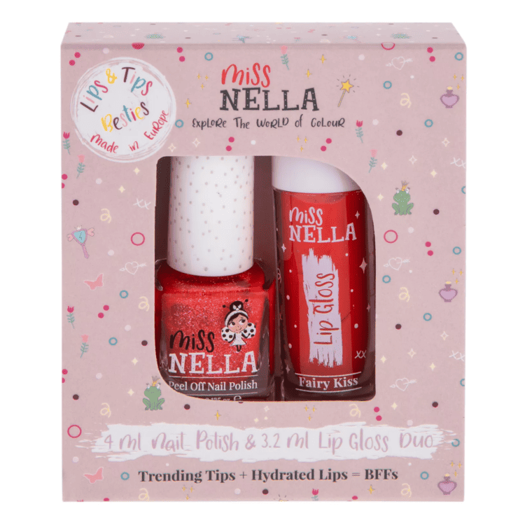 Duo - kynsilakka & huulikiille lahjapakkaus - Miss Nella