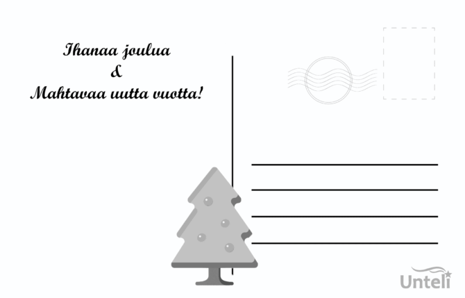 Joulukissa - postikortti - Image 2