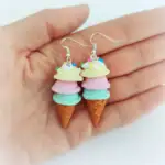 Jäätelötuuttikorvikset -  Sweets & Pearls - Image 2