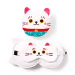 Maneki Neko Lucky Cat - reissupehmo: matkatyyny ja unimaski - Relaxeazzz Travel Buddy - Image 6