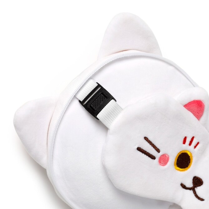 Maneki Neko Lucky Cat - reissupehmo: matkatyyny ja unimaski - Relaxeazzz Travel Buddy - Image 2