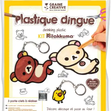 Rilakkuma - Nalle ja tipu- Kutistemuovit - Graine Créative