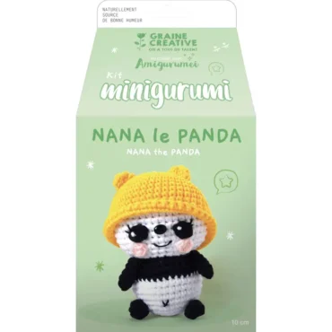Panda virkkauspaketti / Minigurumi - Graine Créative