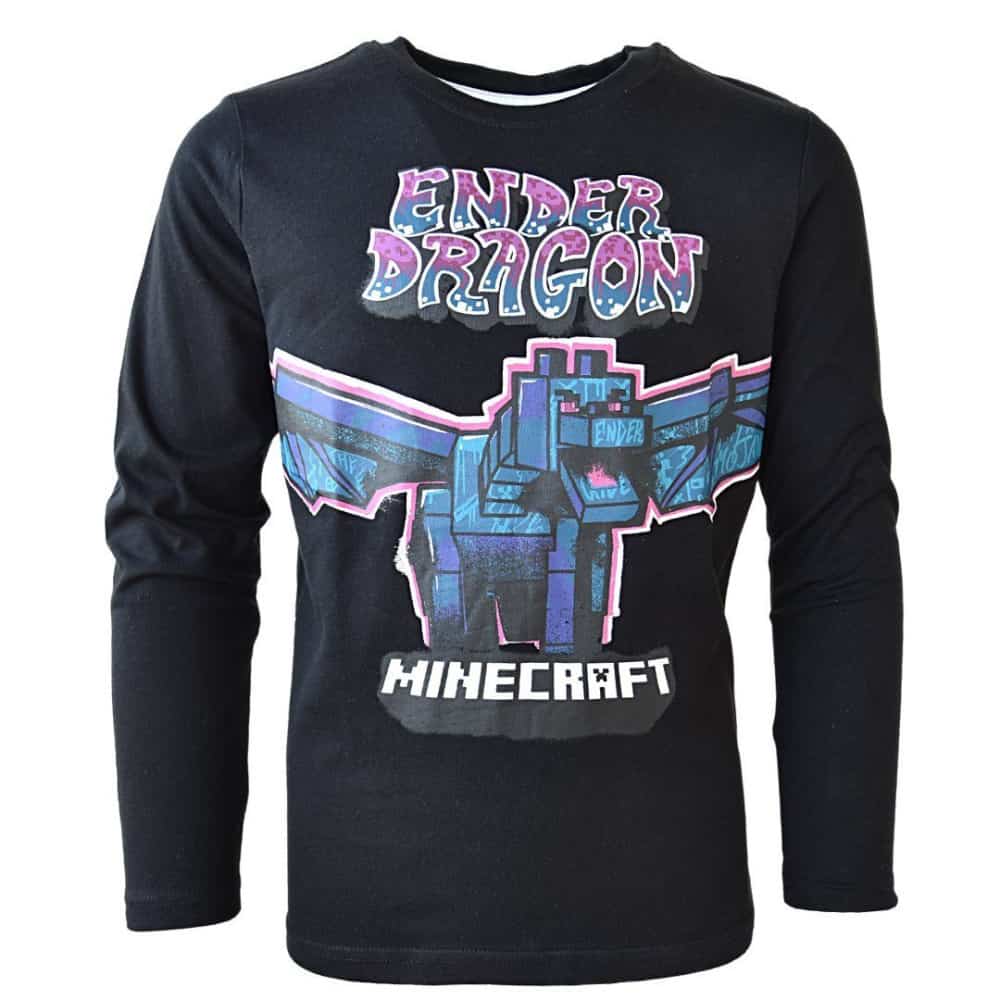 Ender Dragon Minecraft pitkähihainen t-paita - koot 116&128