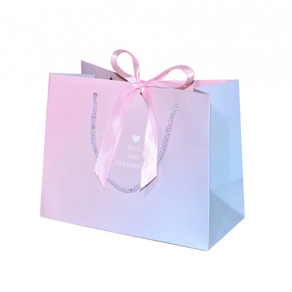 Lahjakassi liukuväri pinkki 25 x 20 x 12 cm