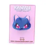 Sininen kissa pehmohiuskoriste - Kawaii Hair Candy - Image 2