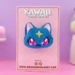 Sininen tähtikissa pehmohiuskoriste - Kawaii Hair Candy - Image 2