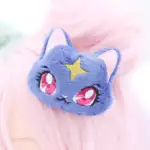 Sininen tähtikissa pehmohiuskoriste - Kawaii Hair Candy - Image 3