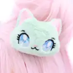 Minttu kissa pehmohiuskoriste - Kawaii Hair Candy