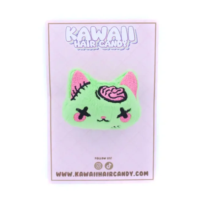 Zombikissa pehmohiuskoriste - Kawaii Hair Candy