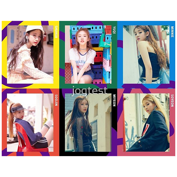 (G)I-DLE postikortti