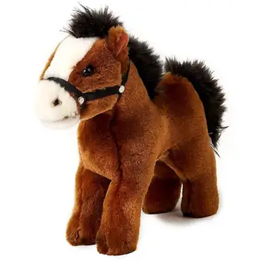 Ruskea hevospehmolelu - Uni Toys