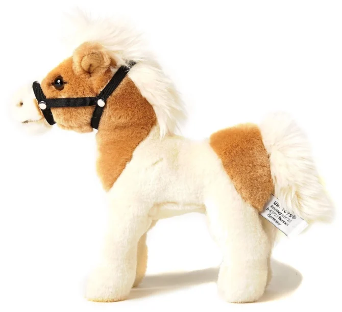 Ruskeavalkoinen hevospehmolelu - Uni Toys - Image 3
