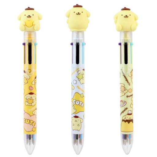 Sanrio Pompompurin 6-värinen kuulakärkikynä